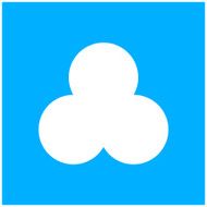 Venn Diagram icon on a blue background N5