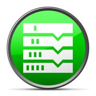 Flowchart icon on a round button N154