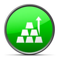 Gold icon on a round button N2