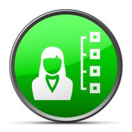 Businesswoman icon on a round button N57