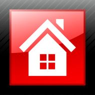 Home icon on a square button N25