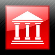 Bank icon on a square button N39