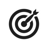 Target icon on a white background N53