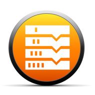 Flowchart icon on a round button N155