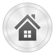 Home icon on a round button N61