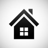 Home icon on a white background N44