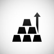 Gold icon on a white background N2