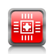 Computer Chip icon on a square button N11