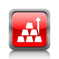 Gold icon on a square button N3