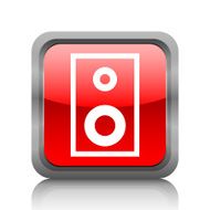 Audio Speaker icon on a square button N7