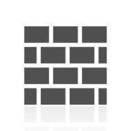 Wall icon on a white background N43