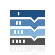Flowchart icon on a white background N106