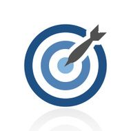 Target icon on a white background N55
