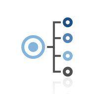 Organization Chart icon on a white background N29
