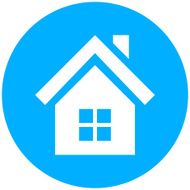 Home icon on a round button N62