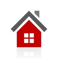 Home icon on a white background N46