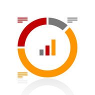 Donut Chart icon on a white background N59