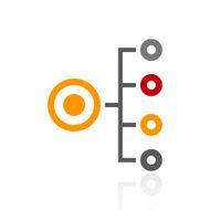 Organization Chart icon on a white background N30