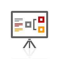 Presentation icon on a white background N18