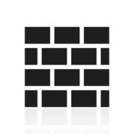 Wall icon on a white background N45