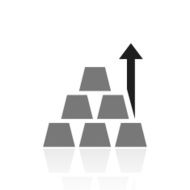 Gold icon on a white background N5