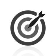 Target icon on a white background N57