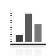 Bar Graph icon on a white background N137