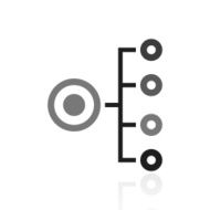 Organization Chart icon on a white background N31