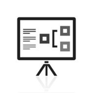 Presentation icon on a white background N19