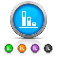 Bar Graph icon on round buttons N42