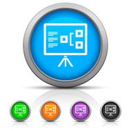 Presentation icon on round buttons N6