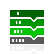 Flowchart icon on a white background N109
