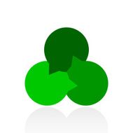 Venn Diagram icon on a white background N32
