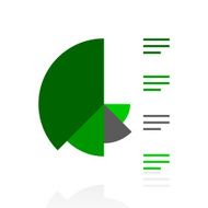 Coxcomb Chart icon on a white background N39