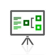 Presentation icon on a white background N20