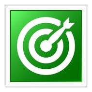 Target icon on a square button N38