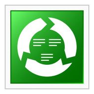 Chevron Chart icon on a square button N41