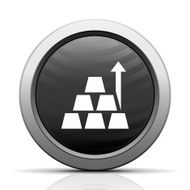 Gold icon on a round button N8
