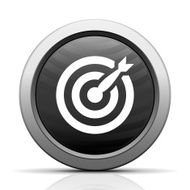 Target icon on a round button N84