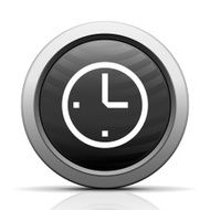 Clock icon on a round button N7