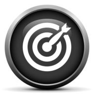 Target icon on a round button N85