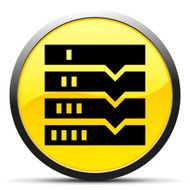 Flowchart icon on a round button N161