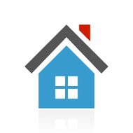 Home icon on a white background N49
