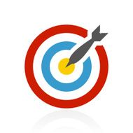 Target icon on a white background N59
