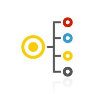 Organization Chart icon on a white background N33