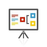 Presentation icon on a white background N21