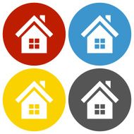 Home icon on circle buttons N13