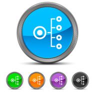 Organization Chart icon on circle buttons N10