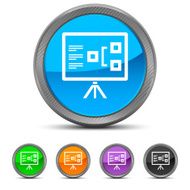 Presentation icon on circle buttons N6