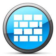 Wall icon on a round button N61